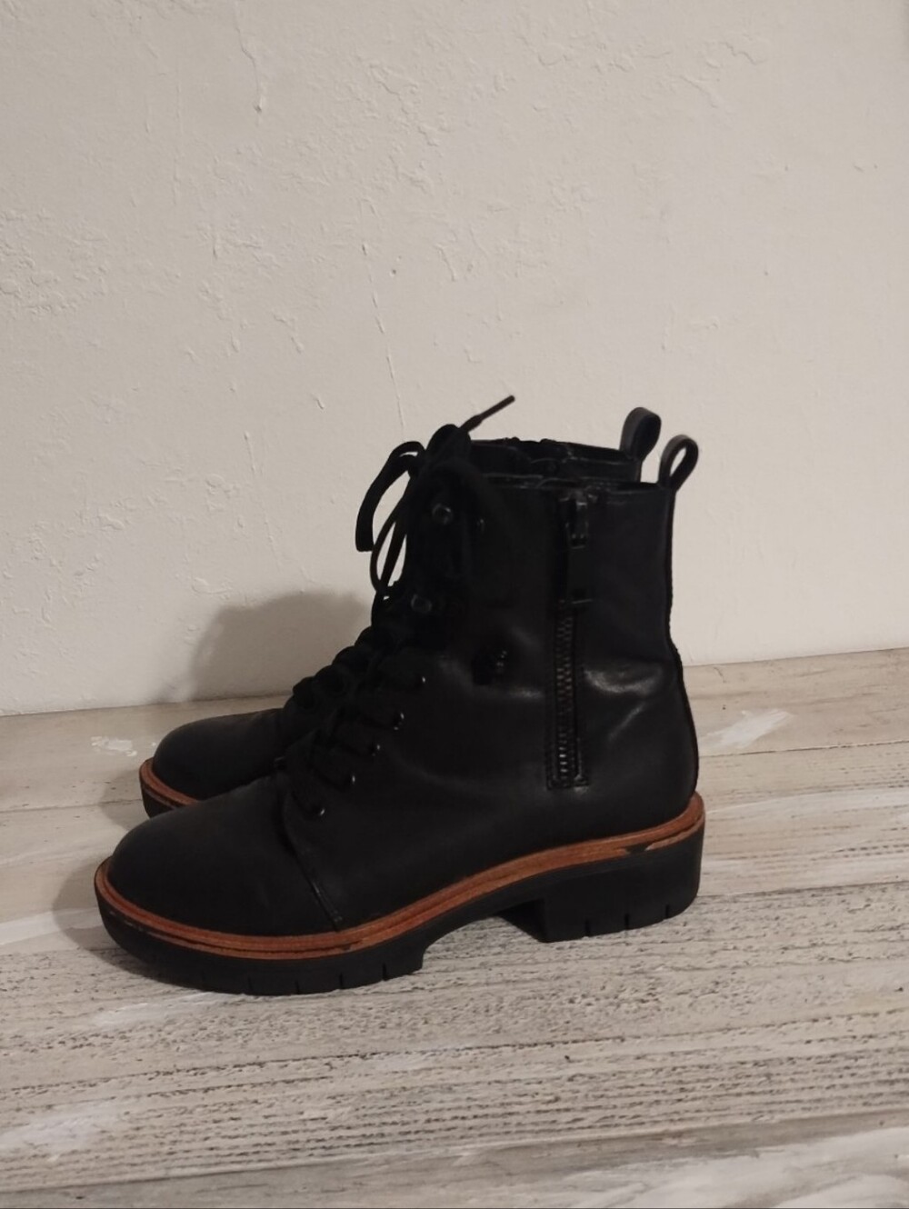 Vintage MIA Chunky Black Lace Up Combat Boots U.S.A Women’s 6.5
